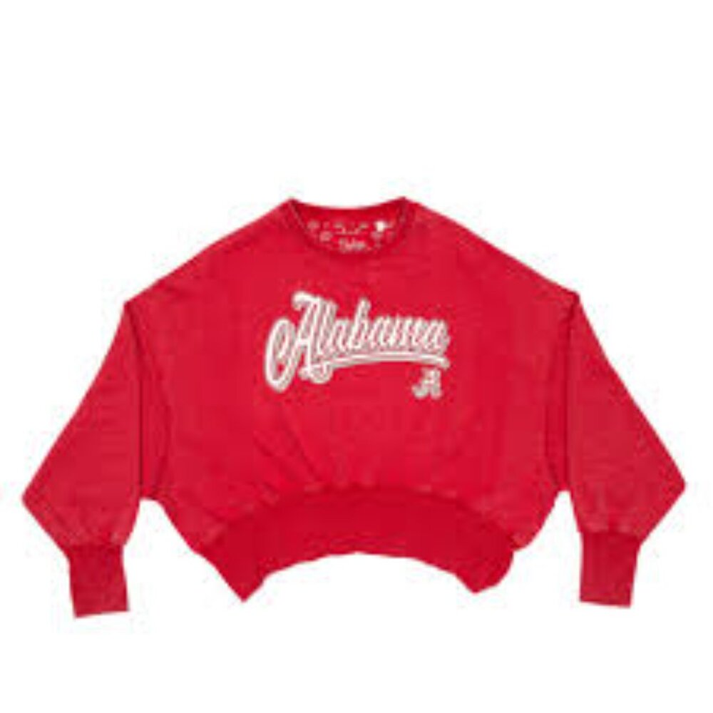 NWT Pressbox Alabama Harlow Youngstown Crew Neck Sweatshirt in Crimson - Size XL